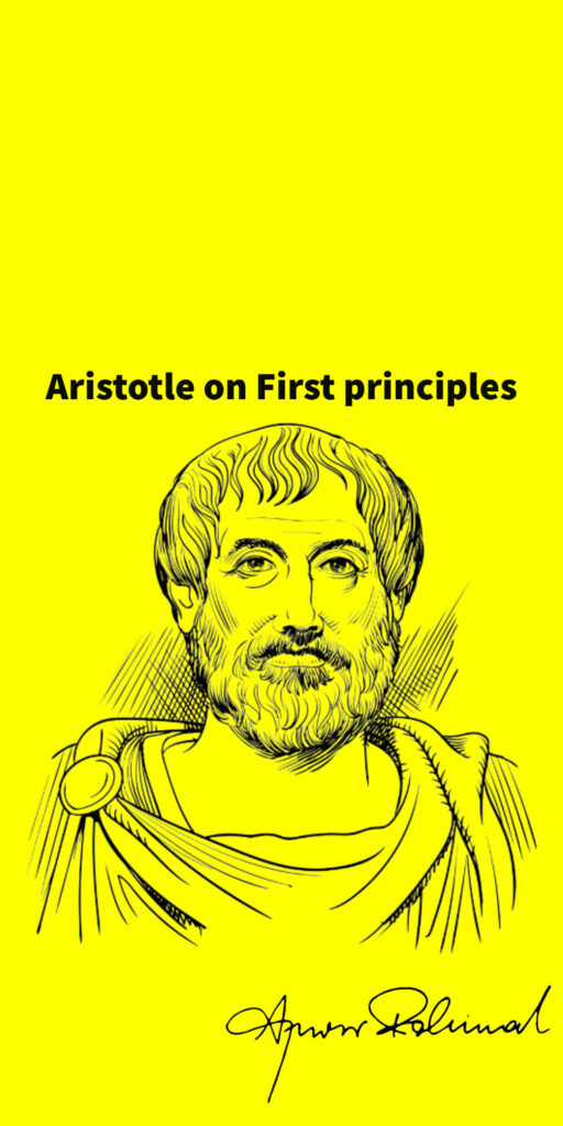 Aristotle on First principles